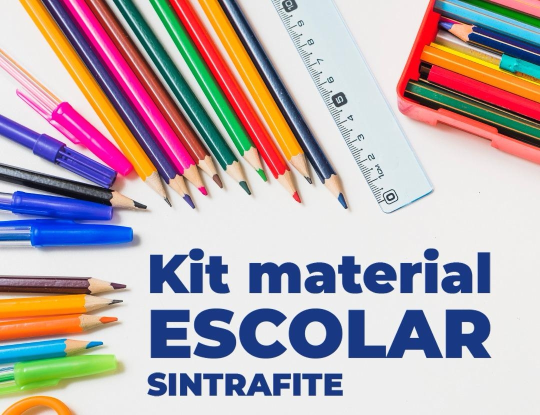 Sintrafite realiza entrega dos kits de material escolar a associados e dependentes